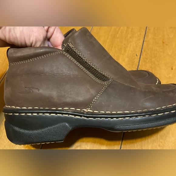 NWOT Ladies Size 5 1/2 DrScholl’s Cloud Brown Leather PullOn Boots With Zippers - Picture 10 of 16